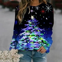 & božićna rasprodaja odjeće ispod 5,00 USD ženska božićna trenirka ležerni široki pulover gornji dio