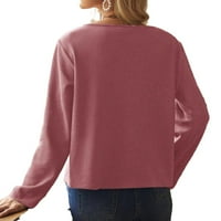 + / Ženske majice s kapuljačom plus size bluza s ramena elegantna tunika topovi Ženska Moda Casual Print Okrugli