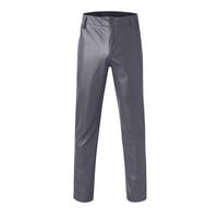 Muške hlače ležerne tanke kožne gamaše u boji elastični trend motociklističke kožne hlače za muškarce