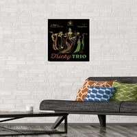 Zidni plakat Disnejev zlikovci-lukavi trio, 22.375 34 uokviren
