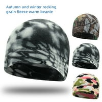 Zimska jesenska kapa Vanjska kapa otporna na vjetar kamuflaža za muškarce zadebljana višebojna biciklistička topla