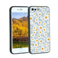 Kompatibilno s futrolom za iPhone plus telefon, Daisies-Floral-CASE Silikonski zaštitni za slučaj za tinejdžerke