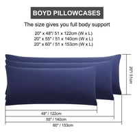 Jedinstvene ponude za omotnice Opraćene jastuke za tijelo s mikrofiberom Navyy Blue 20 X60