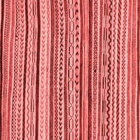 Moderne pravokutne apstraktne crvene prostirke za sobe tvrtke M. A., perive u stroju, 3' 5'