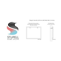 Stupell Industries slojevito apstraktno slikanje kolaža siva uokvirena umjetnička print zidna umjetnost, dizajn