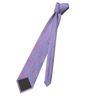 Purple Polygons Art Design Mens Kvačane kravate Geometrijsko svečano poslovanje svadbena zabava tiskana kravata