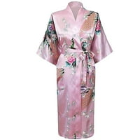 pidžama za žene, spavaćica, spavaćice za djevojčice od 3 inča, Ženske haljine paun kimono, dugi ogrtač, Japanska