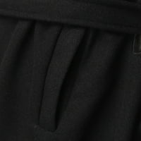 Akiihool kaputi za žene plus veličine kaputa kaputa gumb za remenje srednje duljine kaputa dugačka jakna s kapuljačom