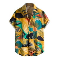 Muške košulje Ležerne stilske majice tiskana Bluza etnička havajska košulja kratkih rukava 92 inča