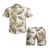 Muška Trenirka, odjeća za teretanu, odjeća za dnevnu ljetnu odjeću, havajska odjeća za slobodno vrijeme na plaži,