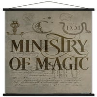 Čarobni svijet: Hari Potter - zidni plakat Ministarstva magije u drvenom magnetskom okviru, 22.375 34