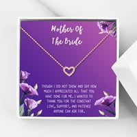 Majka mladenke Majčin dan poklon, poklon nakita za svekrvu, ogrlica i poklon set za kartice, poklon za mamu, poklon