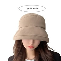 Svestrani šešir u obliku slova U, Ženski Jednobojni ribarski šešir, svestrani topli udobni zimski šešir sa zaštitom