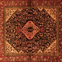 Tradicionalne pravokutne perzijske prostirke u narančastoj boji tvrtke, 7' 10'