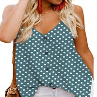 Ženski Gornji dijelovi s naramenicama u obliku košulje u obliku polka dot u obliku košulje u obliku košulje ženski