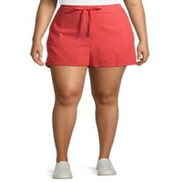 Terra i Sky Women's Plus Size ruffle kratke hlače
