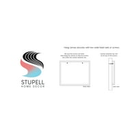 Stupell Industries Budite ljubazni motivacijski stav s crvenim makom koji je dizajnirala Daphne Polselli