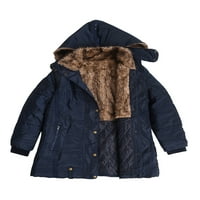 Enjiwell Plus size S-5xl Women Zimske toplinske anorak kaput pahuljasto krzno obložen parka jakna