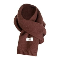 + Debele termalno pletene rukavice za zimsko hladno vrijeme, plišani šalovi u punoj boji, topla besplatna veličina
