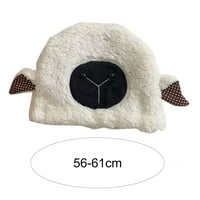 Plišani šešir Slatka pahuljasta ugodna zadebljana elastična mekana jesenska zimska kapa za ovčje uši za djevojčice