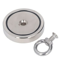 Snažni magnet, vučna sila od 794 lbs srebrni neodimijski Ribarski Magnet jednostavan za ugradnju dvostrani za