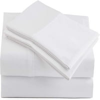 Kvalitetni set posteljine s dubokim džepom od egipatskog pamuka, bijela boja, veličina