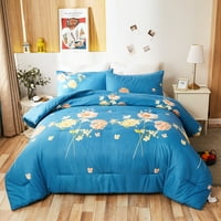 Set kombinezona breskve list - GSM posteljina s jastukom za proljeće i jesen - kralj - cvjetni božur