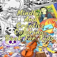 Pametna i kreativna knjiga za bojanje za djecu: dob 4-12 godina, imaginarni likovi i smiješne slatke životinje