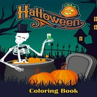 Knjiga za bojanje Noći vještica: Zbirka zabavnih i laganih bojanki za Halloween za djecu