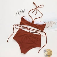 Ženski donji kupaći kostim s kratkim hlačama zavoja kupaći kostim kupaći kostim set modni razdvojeni bikini jastučić