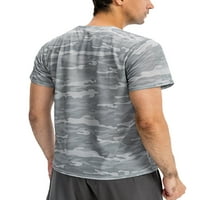 Muški ljetni topovi hladna suha sportska majica Camo majica s mišićima ležerna majica za teretanu siva 2 inča