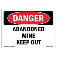 Alarm Od mine-mine-mine-710-mine - mine znak opasnosti-napušteni rudnik, ne ulazi