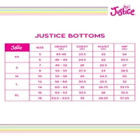 Justice Girls Essentialn Taggings, veličine 5- & Plus