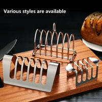 Držač za tost od nehrđajućeg čelika za hranu s više rupa za kriške stalak za kruh kuhinjski pribor za gadgete