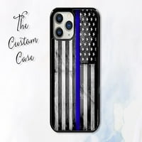 Thin Blue Line zastave futrole za telefon, tanka plava linija, poklon za policajca, SAD, iPhone slučajeve, Samsung