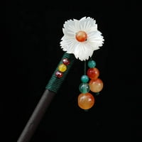 Jiaroswwei perle cvjetne dekor za kosu štap vintage drvo kineska kosa kosa pribor za kosu