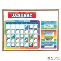 Kalendar oglasne ploče s bojom i čipsom