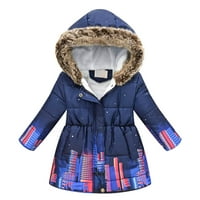 Vivianyo hd odjeća za djevojčice malu djecu dječaci jesenski zimski fleke s kapuljačama s kapuljačom jakna s kapuljača