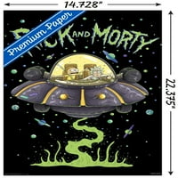 Zidni poster Rick & Mortie ship, 14.725 22.375