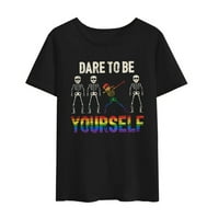 Usudite se biti sami LGBTQ majica gay lezbijskih muških ženskih ponosa Mjesec majice košulje jednakost košulja