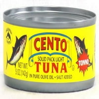 Konzervirana čvrsta lagana tuna Cento u čistom maslinovom ulju, unca