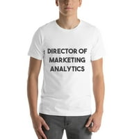Direktor marketinške analitike podebljana majica s kratkim rukavima pamučna majica prema nedefiniranim darovima