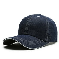 Ženske kape labavi udobni Vintage jednobojni Šeširi za izvedbu za muškarce podesivi šešir za sunčanje u plavoj