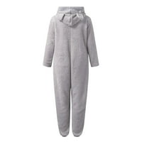 Ženske kombinezone, pidžame Plus veličine, krzneni kombinezoni s kapuljačom od flisa, odjeća za spavanje, zimske