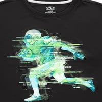 Atletic Works Boys Grafičke i čvrste majice, 2-pack, veličine 4- & Husky