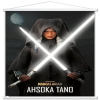 Ratovi zvijezda: Mandalorijska sezona - Ahsoka zidni poster sa svjetlosnim sabljama u magnetskom okviru, 22.375