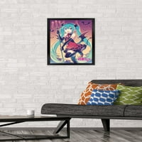 Zidni poster Hatsune Miku-šišmiši, 14.725 22.375 uokviren