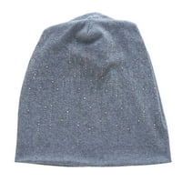 Pleteni dvoslojni šešir s vrućom bušilicom za zadržavanje topline neutralni široki lagani šešir od mekog pamuka