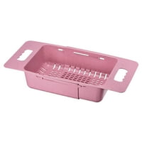Jedinstvene povoljne ponude koje se mogu proširiti preko plastične košarice za cjedilo za sudoper za voće ružičaste