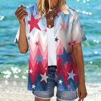 Ženske ljetne havajske košulje mekane hladne cvjetne majice kratkih rukava majica Plus size bluza ženske poslovne